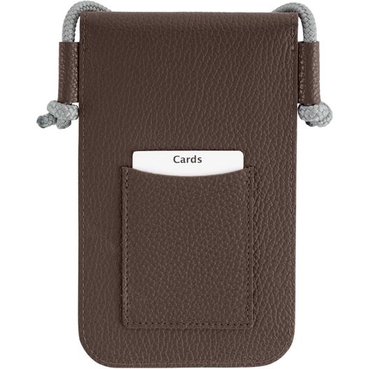 ein braunes lederetui mit metallclip Umhängetasche (Bild 1)