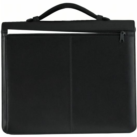 ein schwarzer aktenkoffer mit reißverschluss vorne Verkaufsmappe A4 mit RV (Bild 1)