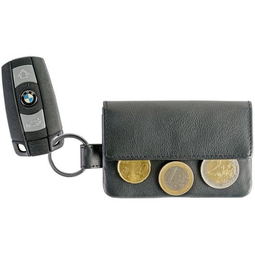 eine brieftasche mit einem autoschlüssel und einer autoschlüsselkette Schlüsseletui (Bild 1)