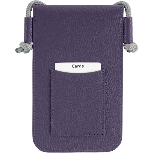 ein lila handygehäuse mit einem metallclip Umhängetasche (Bild 1)