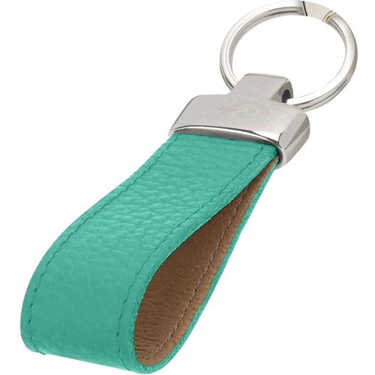 eine schlüsselkette mit einem lederschlüsselring Schlüsselanhänger (Bild 1)