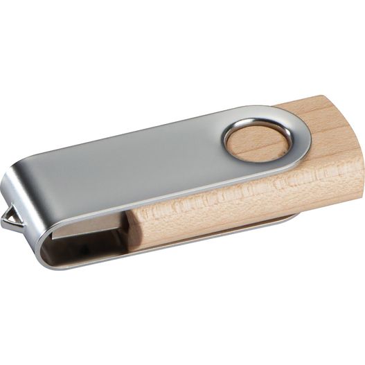 Produktabbildung USB Stick Twist aus hellem Holz 8GB USB Stick Twist aus hellem Holz 8GB (Bild 1)