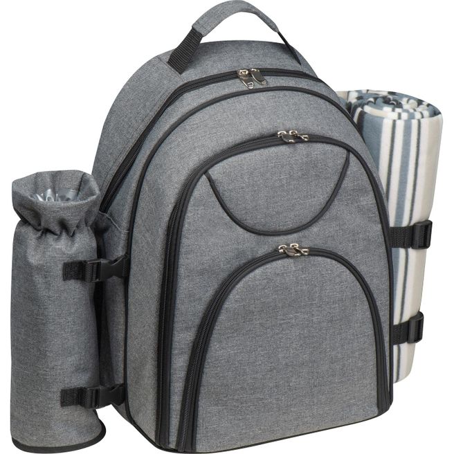 Picknickrucksack für 4 Personen mit Picknickdecke