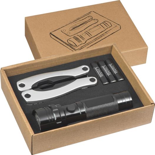 Produktabbildung Set aus Taschenlampe und Multitool Set aus Taschenlampe und Multitool (Bild 1)