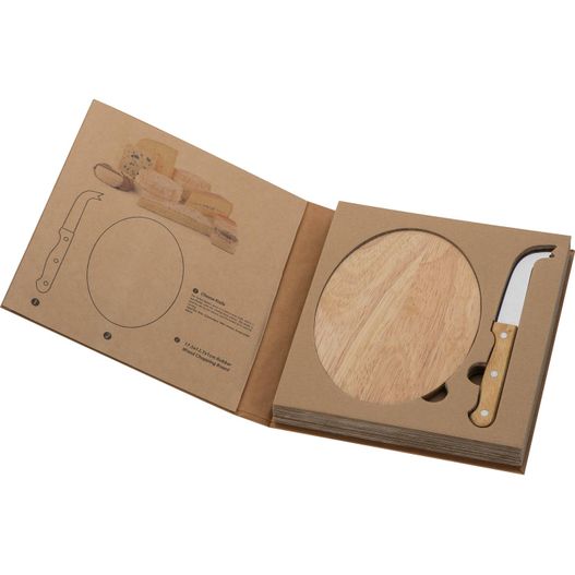 Käseset mit Holzbrettchen und Käsemesser (Bild 1)