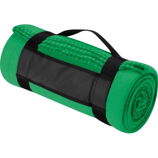 Produktabbildung Fleecedecke mit Tragebanderole Fleecedecke mit Tragebanderole (Bild 1)