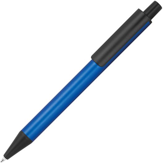 ein blauer stift mit schwarzer spitze Kugelschreiber aus Aluminium (Bild 1)