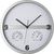 Wanduhr mit Hygro - und Thermometer, halbes Display bedruckbar (Bild 1)
