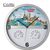 Wanduhr mit Hygro - und Thermometer, halbes Display bedruckbar (Bild 2)