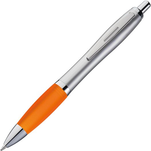 Kugelschreiber mit silbernem Schaft (Bild 1)