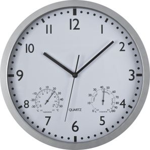 Wanduhr mit Hygro - und Thermometer