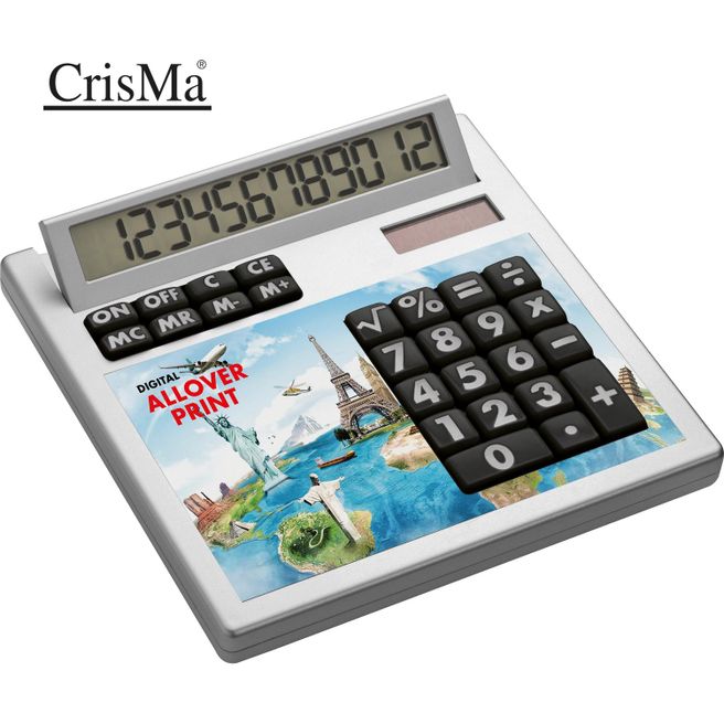 Tischrechner Eigendesign mit 12 Digits aus Kunststoff