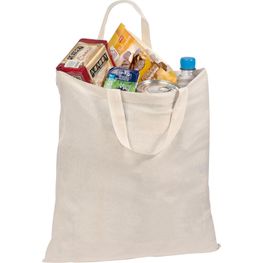 Baumwolltasche mit kurzen Henkeln
