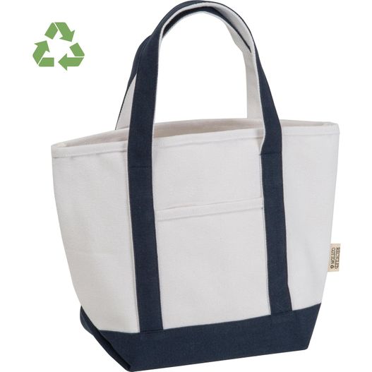 Kleine Tragetasche aus recycelter Baumwolle (Bild 1)