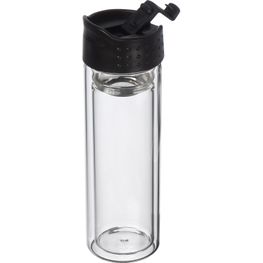 Produktabbildung Borosilikat Glasflasche mit Teesieb, 400 ml Borosilikat Glasflasche mit Teesieb, 400 ml