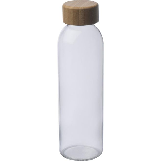 Glasflasche mit Jutehülle, 500ml