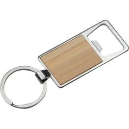 Produktabbildung Bambus Schlüsselanhänger mit Flaschenöffner Bambus Schlüsselanhänger mit Flaschenöffner