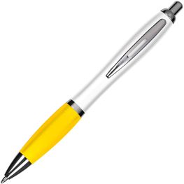 Kugelschreiber mit weißem Schaft