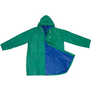 Zweifarbige Wende Regenjacke aus PVC
