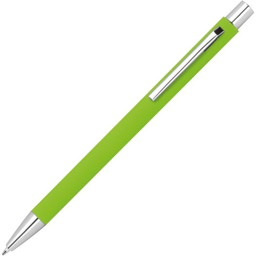 ein grüner stift mit silberner spitze Kugelschreiber schlank (Bild 1)