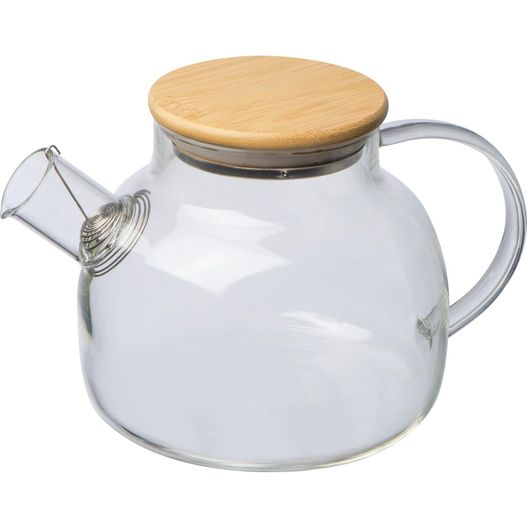 Glaskanne mit Bambusdeckel, 1.000ml (Bild 1)