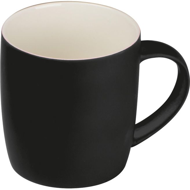 Produktabbildung Tasse aus Porzellan, außen gummiert, 300ml Tasse aus Porzellan, außen gummiert, 300ml
