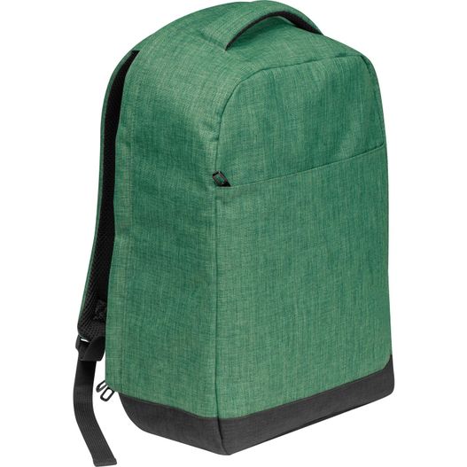 ein grüner rucksack mit schwarzem gurt Rucksack aus Polyester (Bild 1)