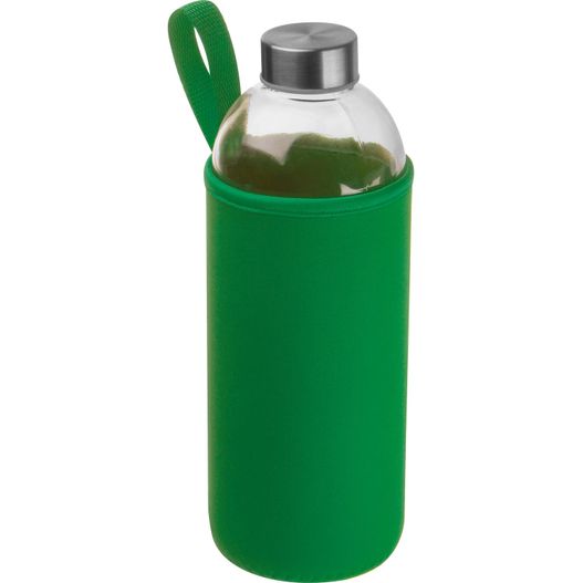 Produktabbildung Trinkflasche aus Glas mit Neoprenüberzug, 1.000ml Trinkflasche aus Glas mit Neoprenüberzug, 1.000ml (Bild 1)