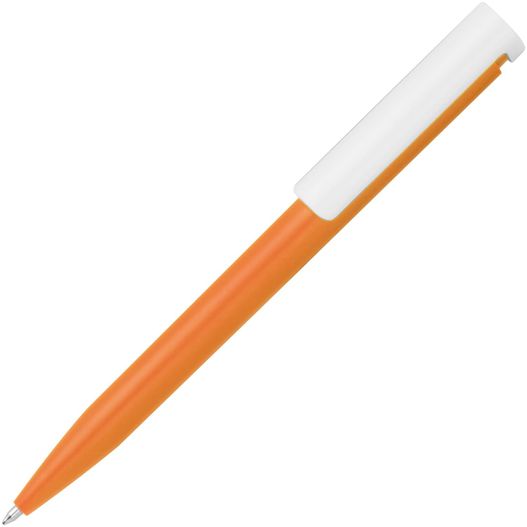 ein stift mit weißer spitze und orange spitze Kugelschreiber aus Kunststoff (Bild 1)