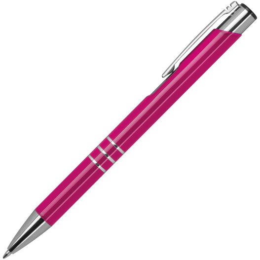 ein rosa stift mit einer silbernen spitze Metall Kugelschreiber lackiert (Bild 1)