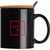Keramiktasse mit Löffel und Bambusdeckel (Bild 4)