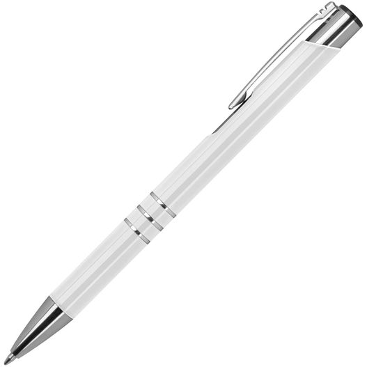 ein stift mit einer metallspitze und einem silberkörper Metall Kugelschreiber lackiert (Bild 1)