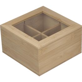 Produktabbildung Teebox aus Bambus für 40 Teebeutel Teebox aus Bambus für 40 Teebeutel