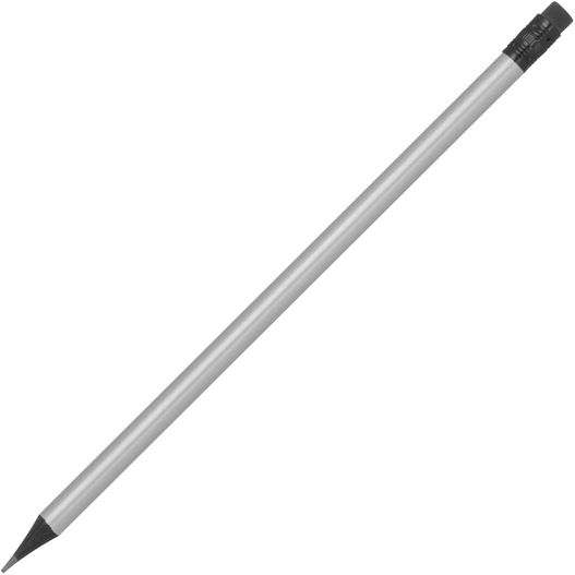 Bleistift mit Radiergummi in Metallic-Farben (Bild 1)