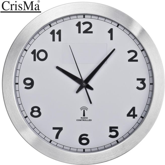 Funk Wanduhr aus Metall