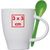 Tasse aus Porzellan mit Löffel, 250ml (Bild 3)
