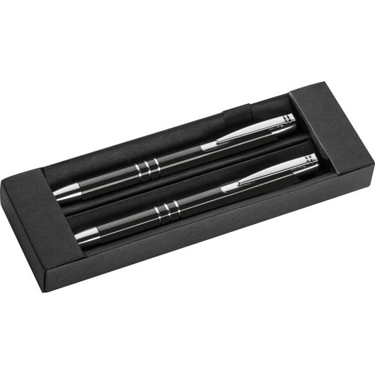 Schreibset mit Kugelschreiber und Druckbleistift aus Metall (Bild 1)