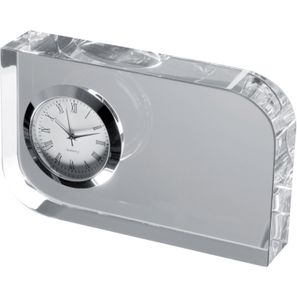 Glasblock mit Uhr