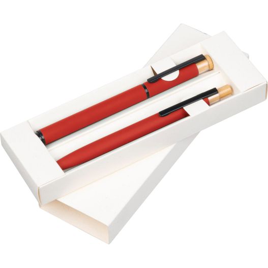 Produktabbildung Schreibset mit Kugelschreiber und Rollerball aus recyceltem Aluminium Schreibset mit Kugelschreiber und Rollerball aus recyceltem Aluminium (Bild 1)
