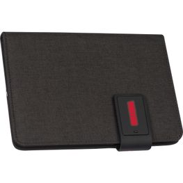 A5 Schreibmappe mit integrierter Powerbank (4.000 mAh) und LED