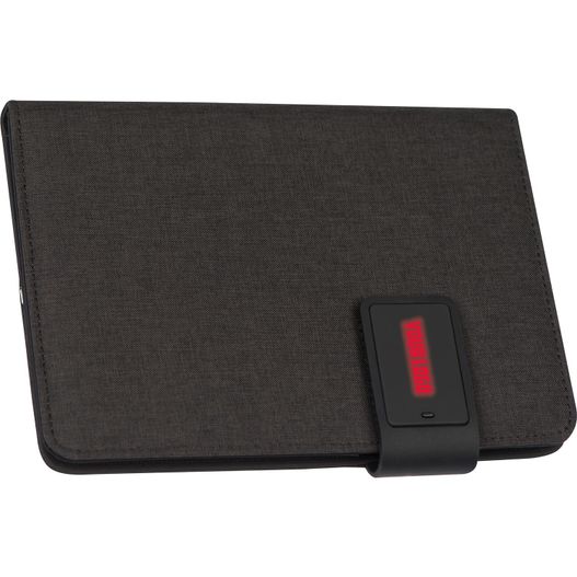 Produktabbildung A5 Schreibmappe mit integrierter Powerbank (4.000 mAh) und LED A5 Schreibmappe mit integrierter Powerbank (4.000 mAh) und LED (Bild 1)