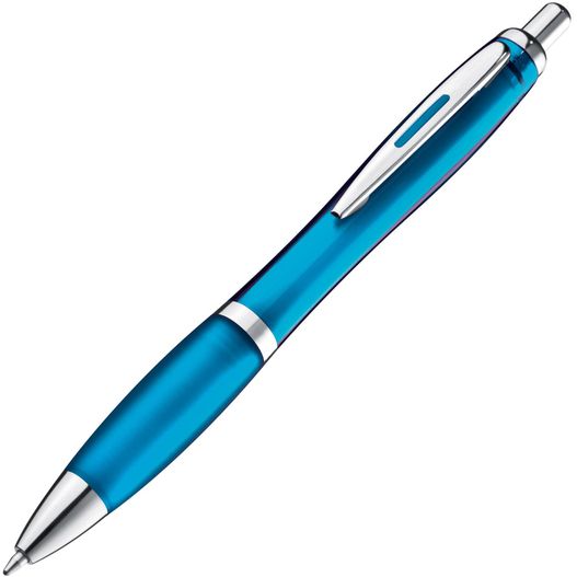 Produktabbildung Kugelschreiber mit farbig transparentem Schaft Kugelschreiber mit farbig transparentem Schaft (Bild 1)