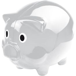 Transparentes Sparschwein