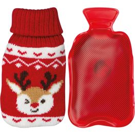 Handwärmer mit weihnachtlichem Stricküberzug