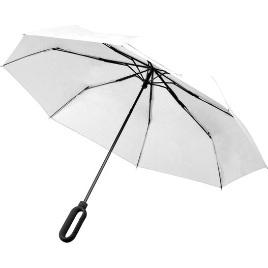 Taschenschirm aus Pongee mit Karabinergriff (Bild 1)