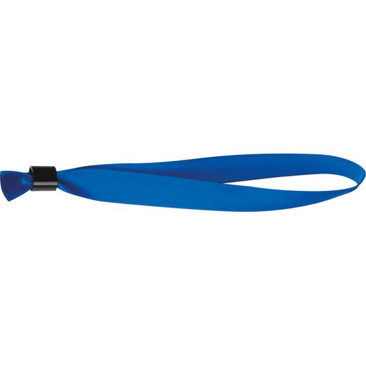 blauer lanyard mit schwarzer schnalle Veranstaltungsbändchen (Bild 1)