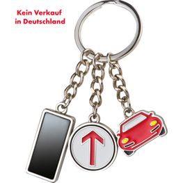 Schlüsselanhänger in Autoform