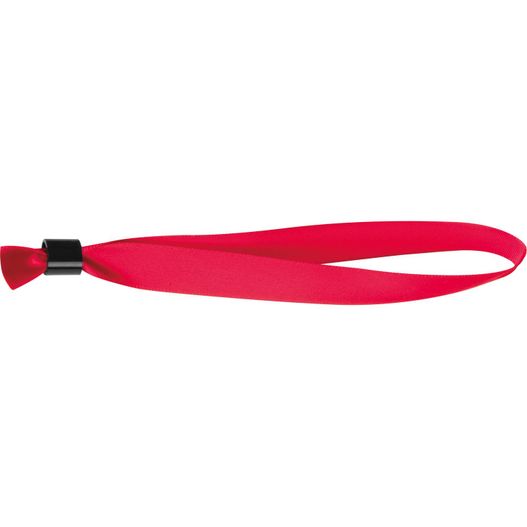 ein roter lanyard mit schwarzer schnalle Veranstaltungsbändchen (Bild 1)