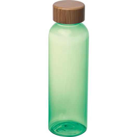 Trinkflasche aus PET mit Bambusdeckel, 500ml (Bild 1)