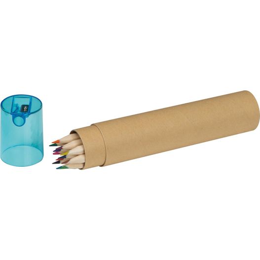 Produktabbildung 12 Buntstifte in einem Pappköcher 12 Buntstifte in einem Pappköcher (Bild 1)